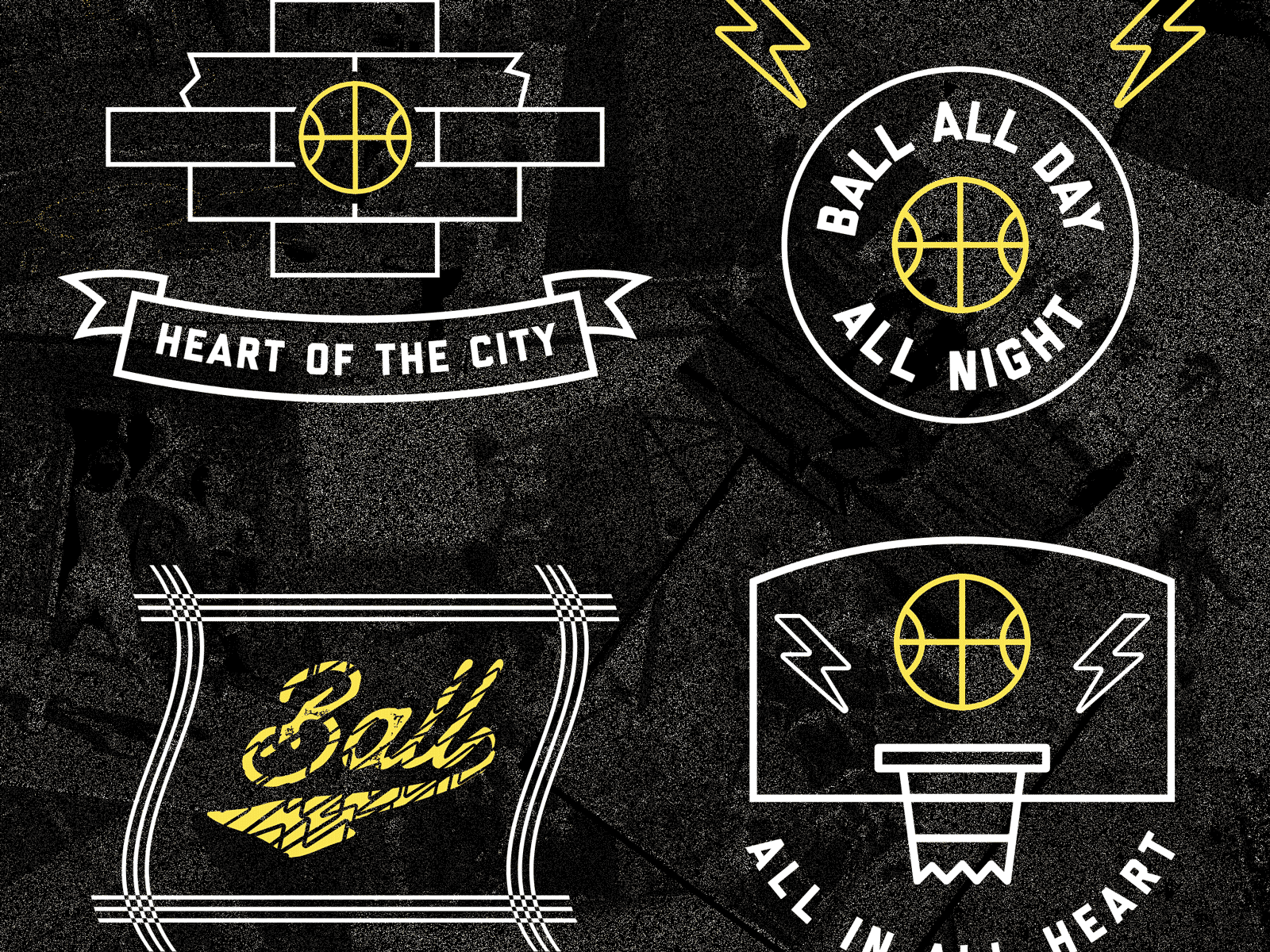 Street Ballin athletics basketball branding design drawn grunge logo sports sportsdesign typography vintage