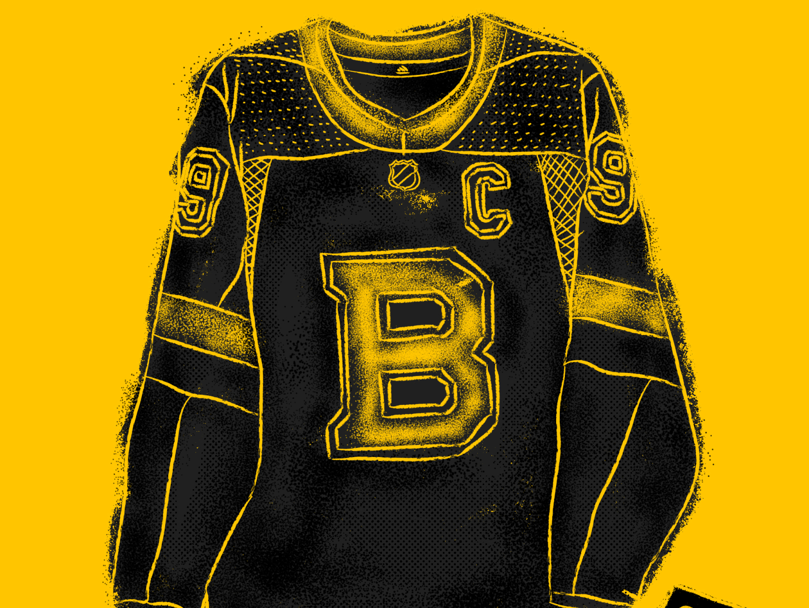 Boston Bruins Alternate Jersey apparel bruins boston boston bruins sports design adidas sportswear sportsdesign hockey hand retro illustration drawn vintage sports grunge athletics typography design
