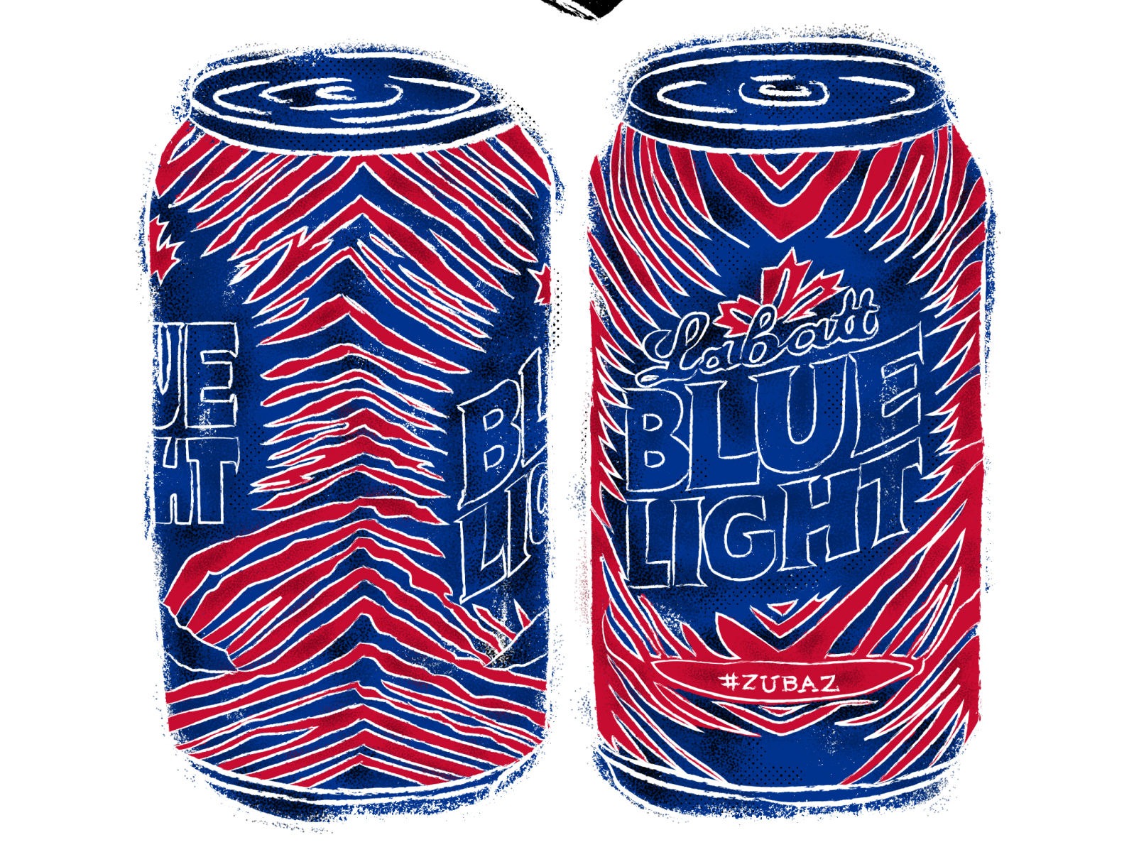 Labatt Blue Light 2016 - 2017 NFL Buffalo Bills ZUBAZ Football