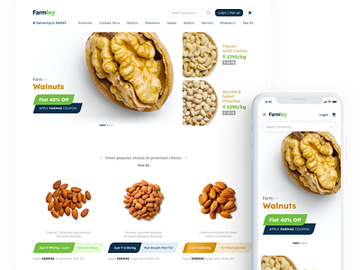 Premium Nuts & Dry Fruits Landing Page