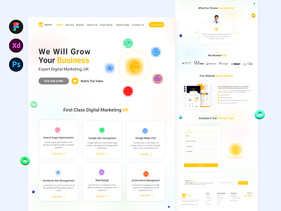 Digital Marketing Website Ui