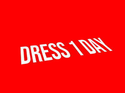 Dress 1 Day blender3d typogaphy