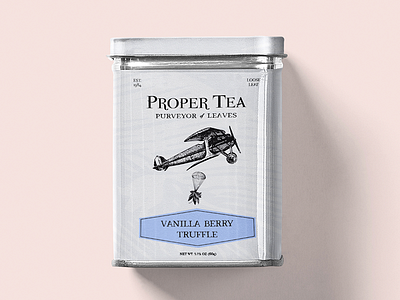 Tea Tin Design branding collateral logo packaging