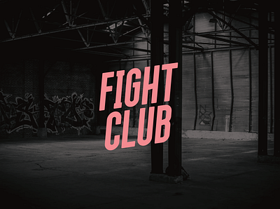 Fight Club (Fan) bold branding condensed font design font grotesque lettering letters logo modern movie sans serif type typeface typography vector
