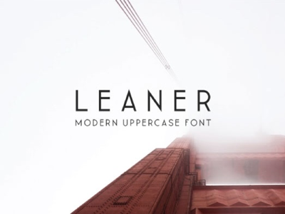 Leaner Typeface