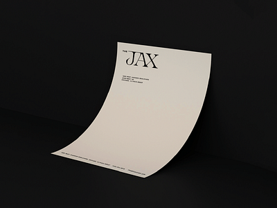 The Jax Letterhead apartments branding chicago design graphic design letterhead logo logo design residential stationery