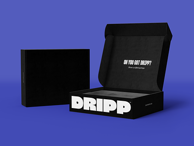Dripp Skincare Packaging Design branding graphic design package design packaging shipping box skincare skincare packaging