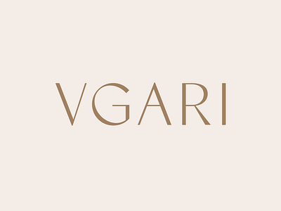 Vgari Logo branding custom lettering design graphic design logo logo design logotype typography