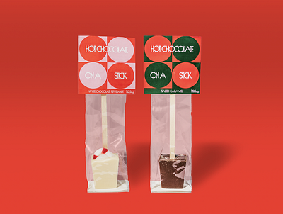 Foxtrot Holiday Shoppe - Hot Chocolate on a Stick Packaging graphic design package design packaging
