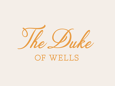 The Duke of Wells branding graphic design logo logo design