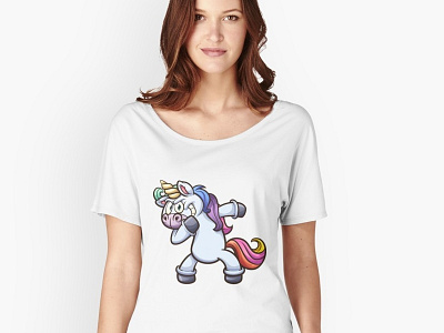 Dabbing unicorn cartoon dabbing unicorn
