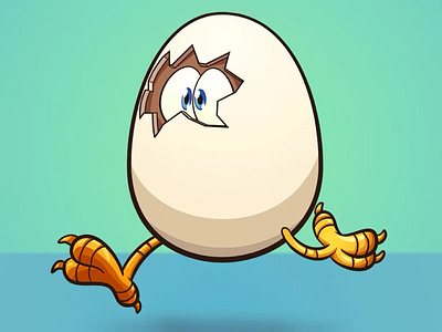 Running egg cartoon egg memoangeles running toon