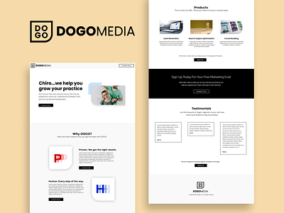 DOGOMEDIA - Web Design branding design illustration logo marketing agency mockup ui ux web
