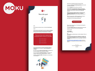 Moku - Email Drip Campaign Content branding design email graphic design illustration ui