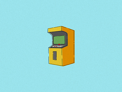 ARCADE 8bit arcade game gameover green icon icondesign orange red yellow