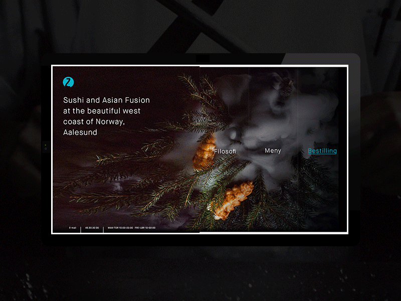 Restaurant - Asian Fusion ux sushi web responsive clean restaurant big images