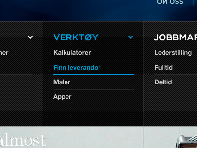 Big menu menu dropdown