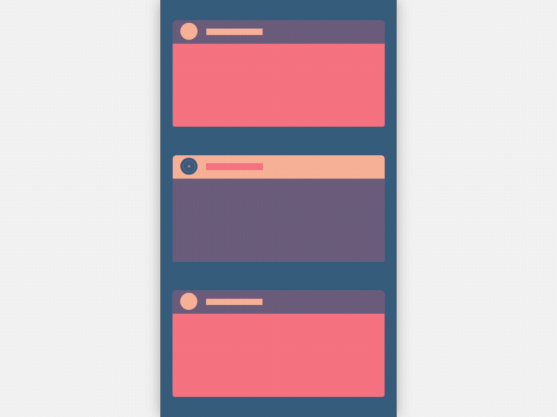 Screen Mask Animation design flat mobile ui ux wareframe