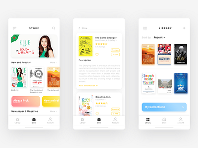 Alezaa Ebook App Redesign alezaa app ebook like reading ui ui design