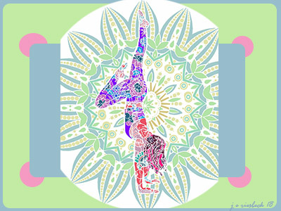 "Mind, Body, Soul" colors design digitalart digitalpainting drawing greens handdrawn painting yoga