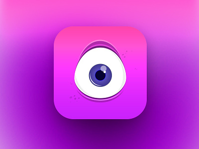 App Icon app dailyui design eye funny game icon ios monster pink