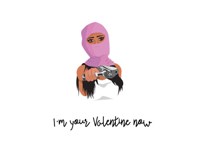 I'm Your Valentine Now! greetings card gun valentine