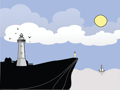 Music video stills animation illustration lighthouse storyboard