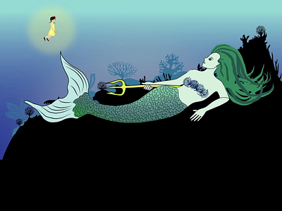 mermaid magic animation artist creative arts illustration