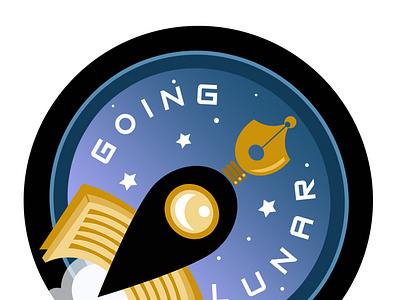 Going LUNAR - Pen/Rocket Achievement Patch