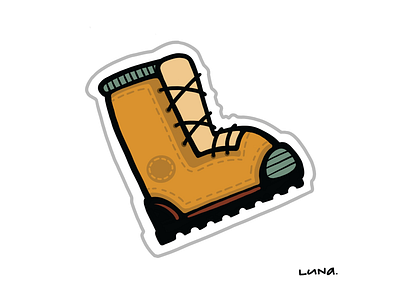 Hiker - Sticker/Badge Graphic.