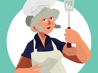 Persona: Central Kitchen branding design flat illustration vector web website