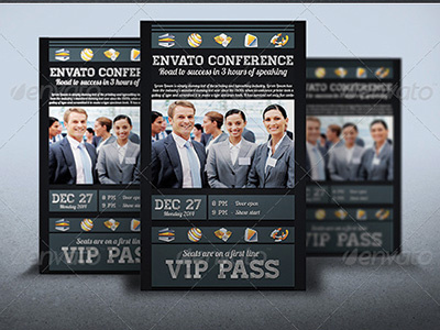 Vip Pass company corporate design pass reunion template vip