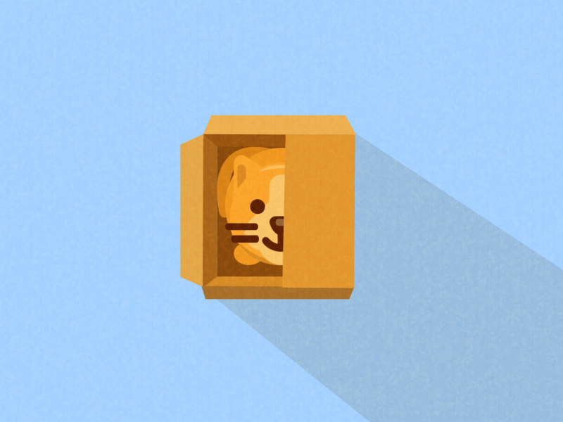 Cat & Cardboard - Animation animation box cardboard cat cat jumping flat flat design motion graphics shadow and light