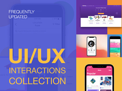 UI/UX Interactions Collection animation design interaction interaction design interface mobile motion graphics ui user interaction design user interface ux