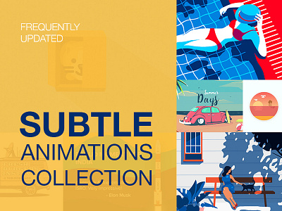 Sublte Animations Collection animation art design graphics illustrations motion motion graphics vector