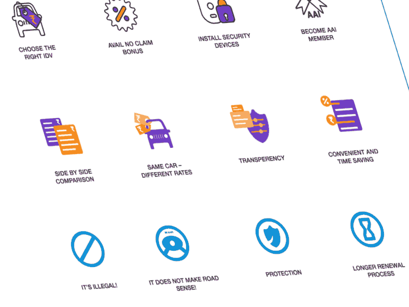 Koverup Icons - GIF design gif icons illustration insurance ui user experience user interface ux website