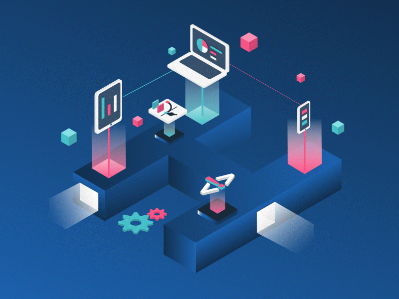 Isometric Illustration Animation by Paarth Desai on Dribbble