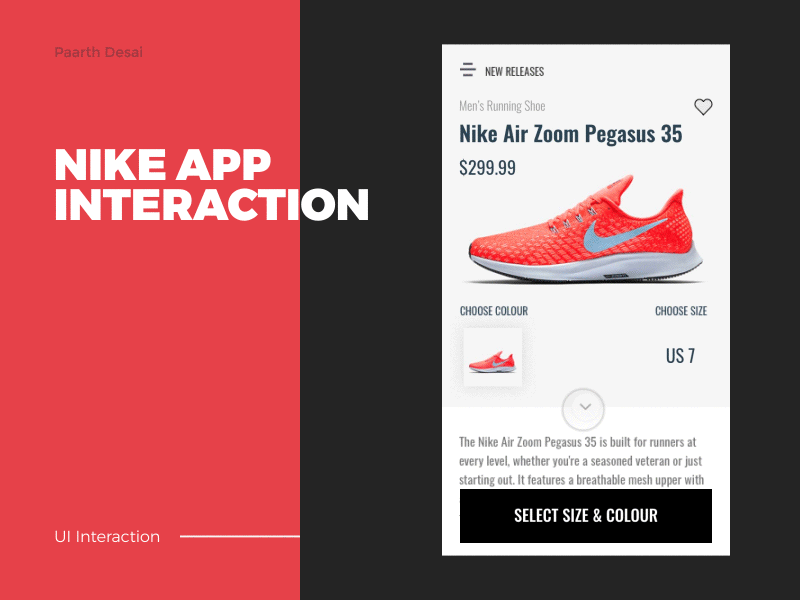 Nike App Interaction app clean ui grid interaction design mobile scroll swipe ui ui exploration user interface design ux white