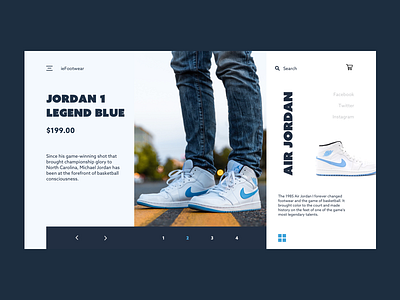 ieFootwear. Website Exploration clean footwear iesight interaction layout minimal scroll shoe slider ui ux website