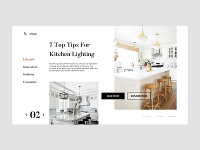 ieStyle Furniture Dribbble animation chair furniture icon interaction kitchen lamp lighting ui ux visual design website