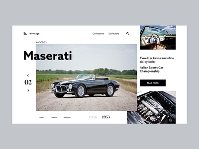 ieCar - Maserati animation car clean exploration interaction interaction design layout minimal ui user interface design ux website