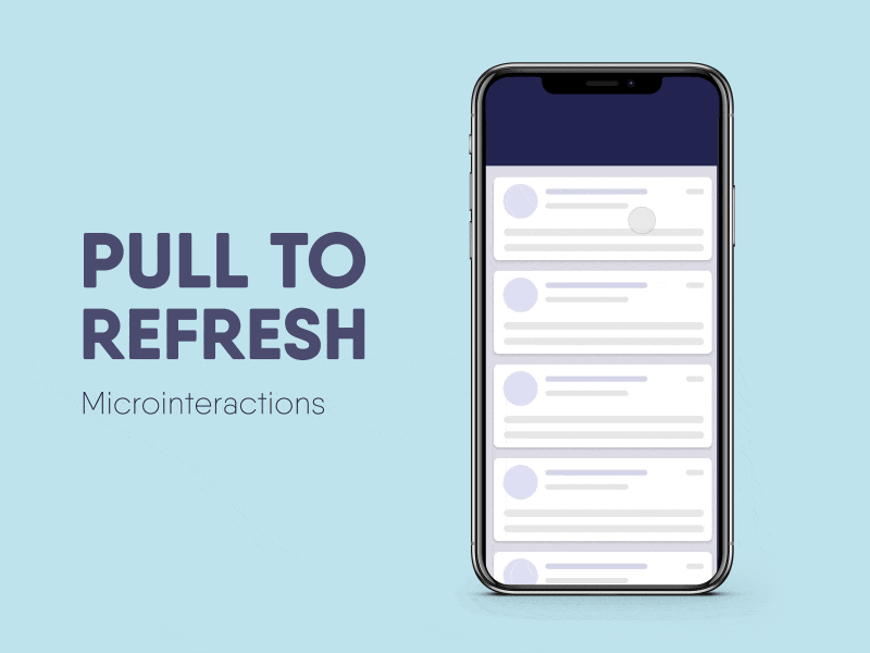 Email App Pull to Refresh Interaction