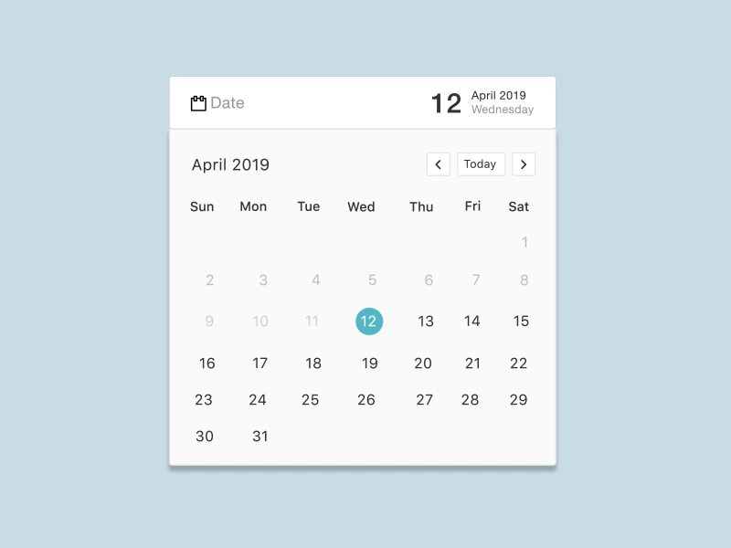 Calendar Component Animation by Paarth Desai on Dribbble