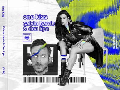 One Kiss /// Calvin Harris & Dua Lipa /// Artwork artwork calvin harris colors dua lipa graphic design music visual