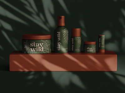 Stay Wild branding design logo minimal typography vector