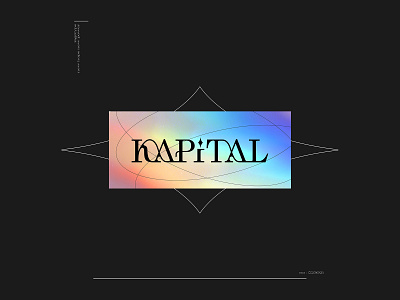 Logotype for Kapital experimental design experimental type font illustration logo logodesign logotype