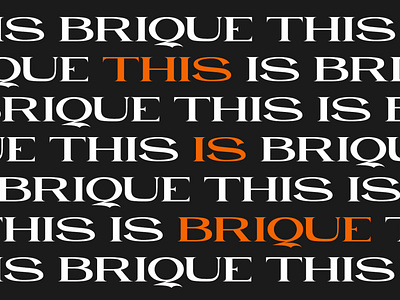 Brique - Free Display Font