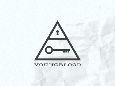 Youngblood deming ep key keyhole logo slab serif triangle