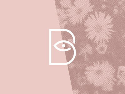 Bound Logomark eye floral geometric logo mark monoline typography