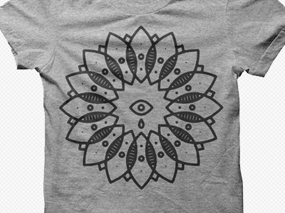 Openeye Shirt 1 clothing eye geometric gray lines mandala shapes shirt